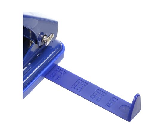 Дырокол Buromax металлический, до 25 листов, 122 х 108 х 54 мм, синий (BM.4030-02), изображение 6 Дырокол Buromax металлический, до 25 листов, 122 х 108 х 54 мм, синий (BM.4030-02), изображение 6