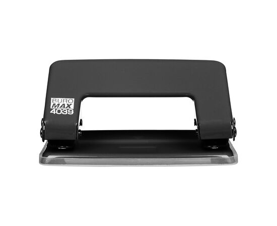 Дырокол Buromax металлический JOBMAX, до 10 листов, 100 х 55 х 50 мм, черный (BM.4039-01), изображение 4