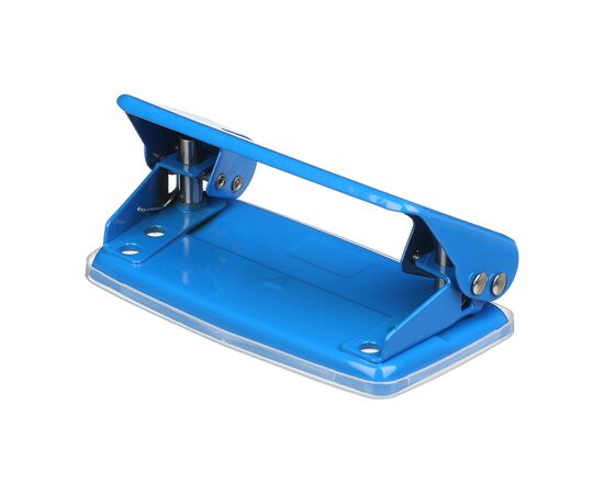 Дырокол Buromax металлический JOBMAX, до 10 листов, 100 х 55 х 50 мм, синий (BM.4039-02), изображение 2