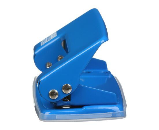 Дырокол Buromax металлический JOBMAX, до 10 листов, 100 х 55 х 50 мм, синий (BM.4039-02), изображение 3