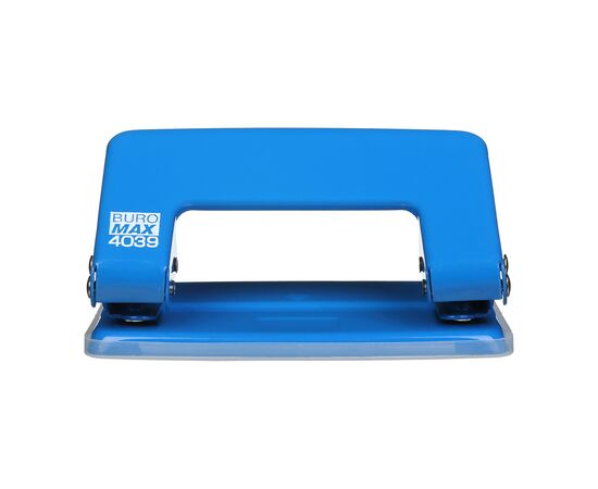 Дырокол Buromax металлический JOBMAX, до 10 листов, 100 х 55 х 50 мм, синий (BM.4039-02), изображение 4