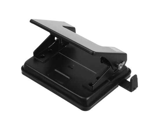 Дырокол Buromax металлический JOBMAX, до 20 листов, 110 х 90 х 75мм, черный (BM.4040-01), изображение 2