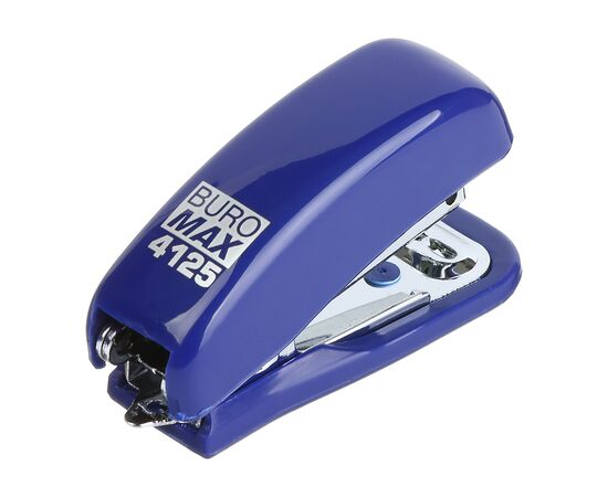 Степлер Buromax пластиковый МИНИ, 10 листов, (скобы №10), 61 х 36 х 23 мм, синий (BM.4125-02), изображение 2 Степлер Buromax пластиковый МИНИ, 10 листов, (скобы №10), 61 х 36 х 23 мм, синий (BM.4125-02), изображение 2