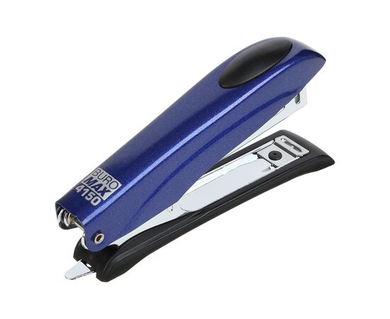 Степлер Buromax металлический МИНИ, 12 листов, (скобы №10), 110 х 25 х 45 мм, синий (BM.4150-02), изображение 2