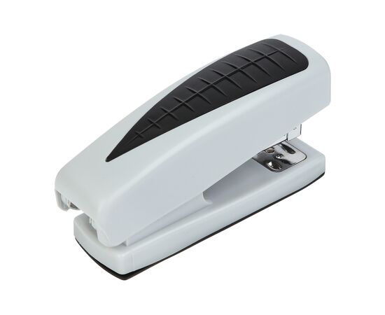 Степлер Buromax пластиковый, 20 листов, (скобы №24;26), 98 х 33 х 50 мм, серый (BM.4200-09), изображение 2
