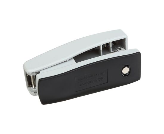 Степлер Buromax пластиковый, 20 листов, (скобы №24;26), 98 х 33 х 50 мм, серый (BM.4200-09), изображение 4