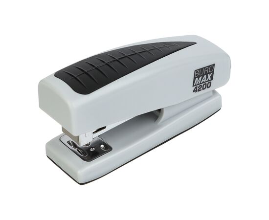 Степлер Buromax пластиковый, 20 листов, (скобы №24;26), 98 х 33 х 50 мм, серый (BM.4200-09)