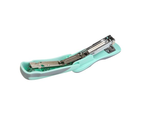 Степлер Buromax пластиковый PASTEL, 20 листов, (скобы №24, 26), 111 х 62 х 32 мм, мятный (BM.4215-38), изображение 4 Степлер Buromax пластиковый PASTEL, 20 листов, (скобы №24, 26), 111 х 62 х 32 мм, мятный (BM.4215-38), изображение 4
