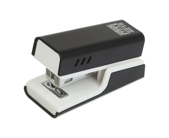 Степлер Buromax пластиковый МИНИ, 20 листов, (скобы №24;26), 67,4 х 32,2 х 43,1 мм, черный (BM.4218-01), изображение 2