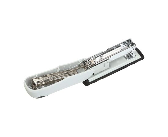 Степлер Buromax пластиковый, 20 листов, (скобы №24;26), 110 х 34 х 53 мм, серый (BM.4225-09), изображение 3 Степлер Buromax пластиковый, 20 листов, (скобы №24;26), 110 х 34 х 53 мм, серый (BM.4225-09), изображение 3