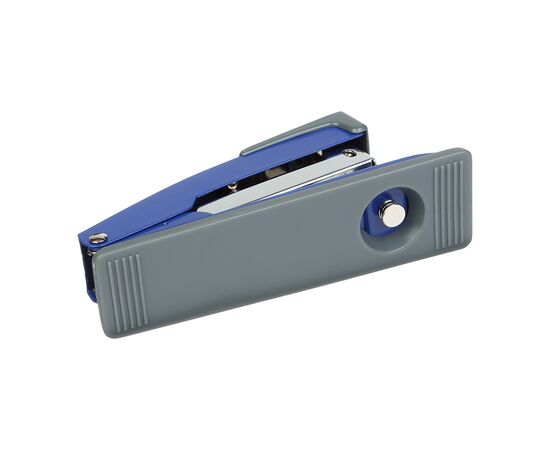 Степлер Buromax металлический, JOBMAX, 20 листов, (скобы №24;26), 112 х 44 х 34 мм, синий (BM.4258-02), изображение 4