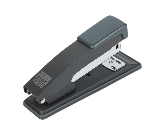 Степлер Buromax металлический, JOBMAX, 20 листов, (скобы №24;26), 112 х 44 х 34 мм, серый (BM.4258-09), изображение 2