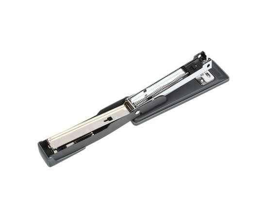 Степлер Buromax металлический, JOBMAX, 20 листов, (скобы №24;26), 112 х 44 х 34 мм, серый (BM.4258-09), изображение 3