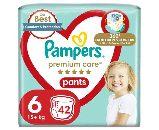 Подгузник Pampers Premium Care Pants Размер 6 (15+ кг) 42 шт (8001841325545)