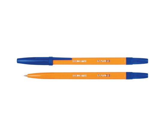 Ручка шариковая Economix RANGE 0,5мм. Корпус оранжевый, пишет синим (E10138-02)