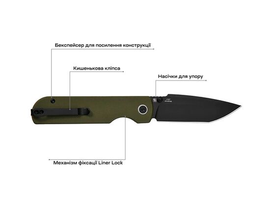 Нож CJRB Nova Green PVD (J1937-BGN), изображение 5 Нож CJRB Nova Green PVD (J1937-BGN), изображение 5