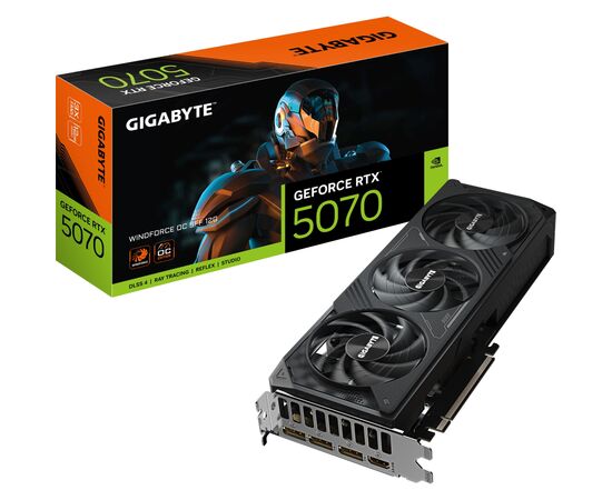 Видеокарта GIGABYTE GeForce RTX5070 12Gb WINDFORCE OC SFF (GV-N5070WF3OC-12GD), изображение 10 Видеокарта GIGABYTE GeForce RTX5070 12Gb WINDFORCE OC SFF (GV-N5070WF3OC-12GD), изображение 10