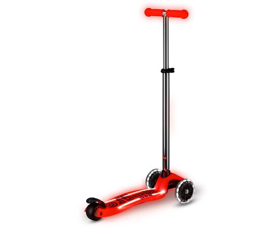 Самокат Micro Maxi Deluxe Glow LED Plus Красная аура (MMD379), изображение 3 Самокат Micro Maxi Deluxe Glow LED Plus Красная аура (MMD379), изображение 3