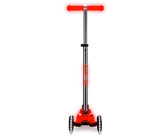 Самокат Micro Maxi Deluxe Glow LED Plus Красная аура (MMD379), изображение 4 Самокат Micro Maxi Deluxe Glow LED Plus Красная аура (MMD379), изображение 4