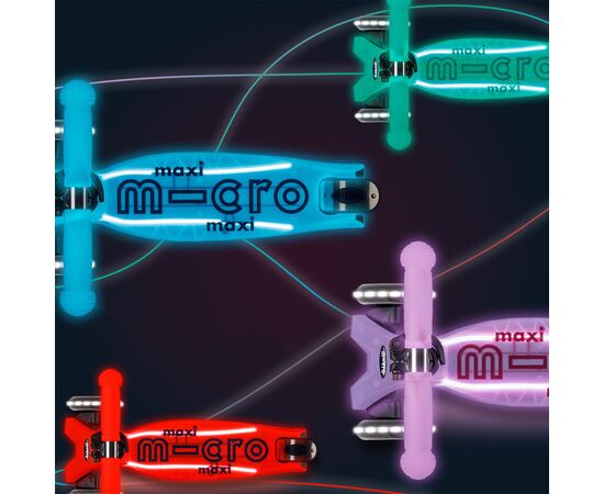 Самокат Micro Maxi Deluxe Glow LED Plus Сиятельно-пурпурный (MMD378), изображение 8 Самокат Micro Maxi Deluxe Glow LED Plus Сиятельно-пурпурный (MMD378), изображение 8