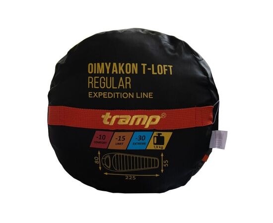 Спальный мешок Tramp Oimyakon Long Orange/Grey R (UTRS-048L-R), изображение 11 Спальный мешок Tramp Oimyakon Long Orange/Grey R (UTRS-048L-R), изображение 11