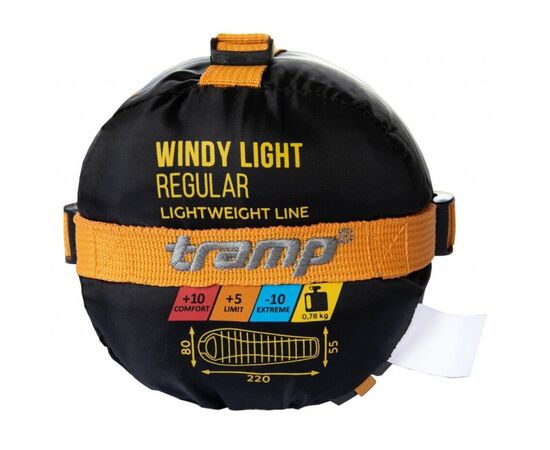Спальный мешок Tramp Windy Light Orange/Grey Right (UTRS-055-R), изображение 10 Спальный мешок Tramp Windy Light Orange/Grey Right (UTRS-055-R), изображение 10