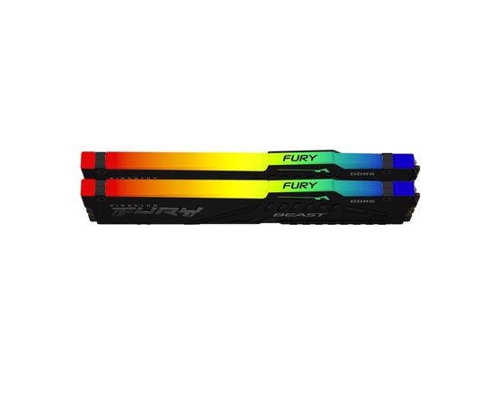 Модуль памяти для компьютера DDR5 32GB (2x16GB) 5200 MHz Beast RGB AM5 Black Kingston Fury (ex.HyperX) (KF552C36BBEAK2-32), изображение 2 Модуль памяти для компьютера DDR5 32GB (2x16GB) 5200 MHz Beast RGB AM5 Black Kingston Fury (ex.HyperX) (KF552C36BBEAK2-32), изображение 2