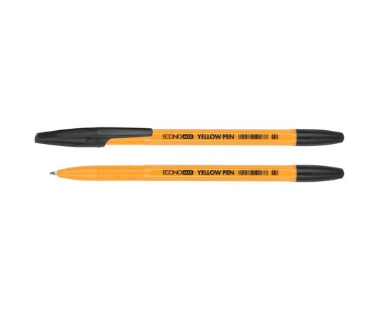 Ручка шариковая Economix YELLOW PEN 0,5мм. Корпус желтый, пишет черным (E10187-01)