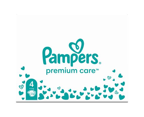 Подгузник Pampers Premium Care Розмір 4 (9-14 кг) 174 шт (8006540855935), изображение 2 Подгузник Pampers Premium Care Розмір 4 (9-14 кг) 174 шт (8006540855935), изображение 2