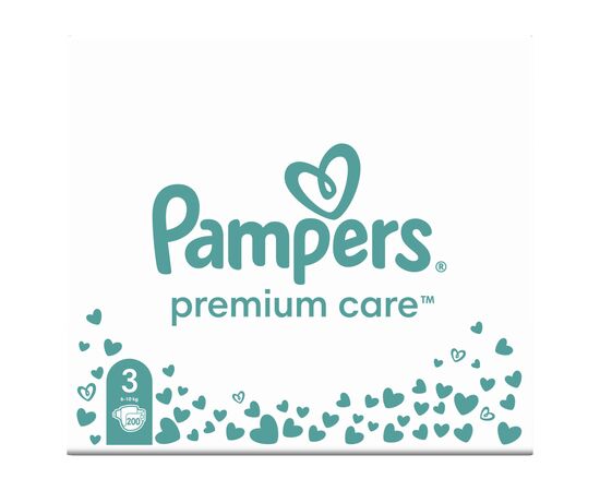 Подгузники Pampers Premium Care Размер 3 (6-10 кг) 200 шт (8006540855898), изображение 2