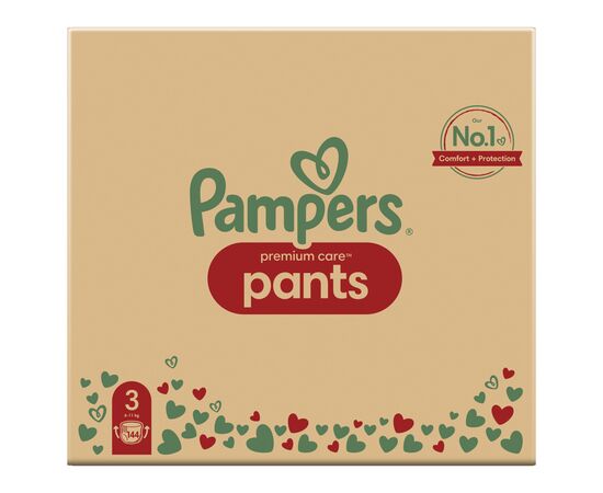 Подгузники Pampers Premium Care Pants размер 3 (6-11 кг) 144 шт (8006540490891), изображение 2 Подгузники Pampers Premium Care Pants размер 3 (6-11 кг) 144 шт (8006540490891), изображение 2