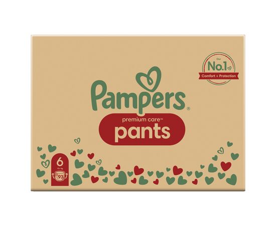 Подгузники Pampers трусики Pants Giant Размер 6 (14-19 кг) 93 шт (8006540491010), изображение 2 Подгузники Pampers трусики Pants Giant Размер 6 (14-19 кг) 93 шт (8006540491010), изображение 2