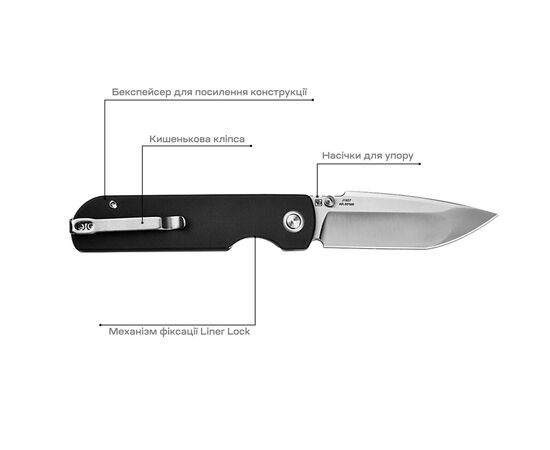 Нож CJRB Nova Black (J1937-BK), изображение 6 Нож CJRB Nova Black (J1937-BK), изображение 6