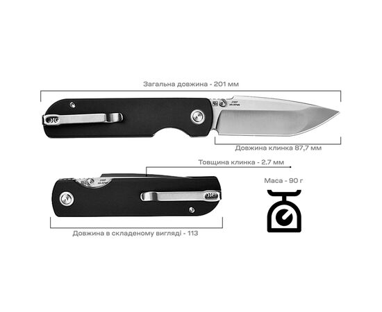 Нож CJRB Nova Black (J1937-BK), изображение 7 Нож CJRB Nova Black (J1937-BK), изображение 7