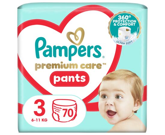 Подгузник Pampers Premium Care Pants Midi Размер 3 (6-11 кг), 70 шт (8001090759955)