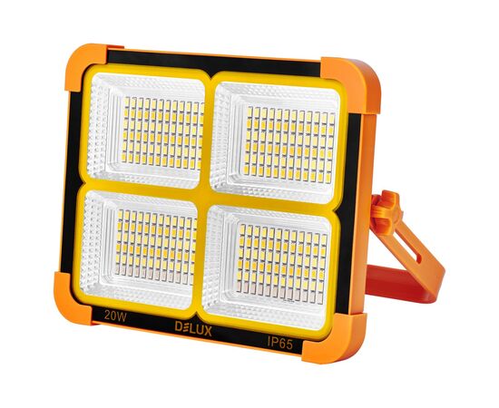 Прожектор Delux REL-1041 ( 3.7V 8000mAh) 288 LED 20Вт IP65 (90023178)