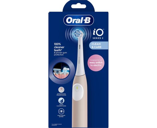 Электрическая зубная щетка Oral-B iO2 Series Calm Pink, изображение 7 Электрическая зубная щетка Oral-B iO2 Series Calm Pink, изображение 7