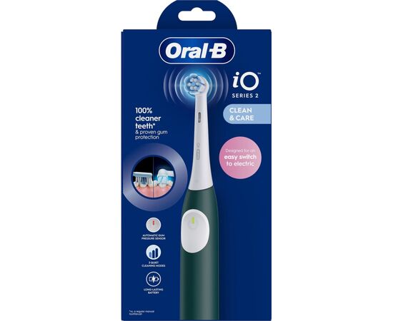 Електрична зубна щітка Oral-B iO2 Series Forest Green, зображення 7 Електрична зубна щітка Oral-B iO2 Series Forest Green, зображення 7