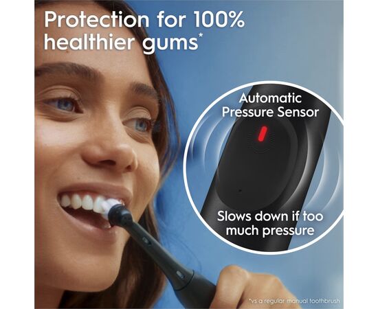 Електрична зубна щітка Oral-B iO2 Series Night Black / Forest Green + Extra Handle, зображення 4 Електрична зубна щітка Oral-B iO2 Series Night Black / Forest Green + Extra Handle, зображення 4
