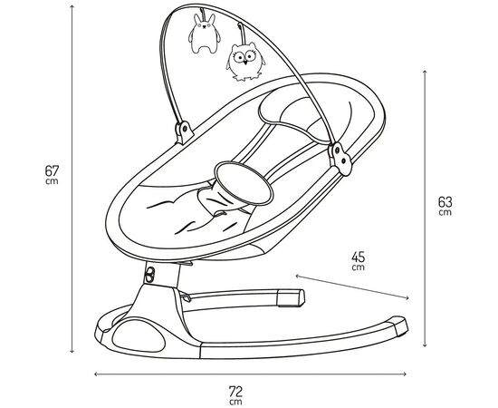 Кресло-качалка MoMi Kenani Onyx Sand (BULE00041), изображение 3