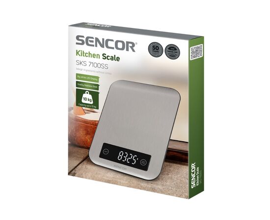 Весы кухонные Sencor SKS 7100SS, изображение 4 Весы кухонные Sencor SKS 7100SS, изображение 4