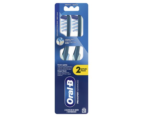 Зубная щетка Oral-B Pro-Expert Все-в-одном Средней жесткости 2 шт. (8700216445481), изображение 2 Зубная щетка Oral-B Pro-Expert Все-в-одном Средней жесткости 2 шт. (8700216445481), изображение 2