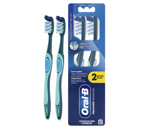 Зубная щетка Oral-B Pro-Expert Все-в-одном Средней жесткости 2 шт. (8700216445481)