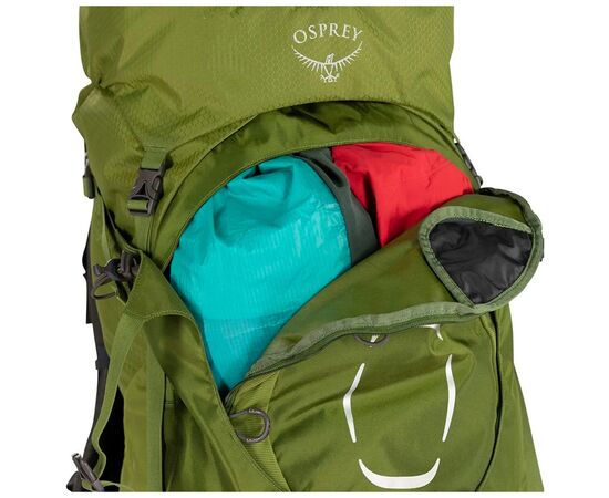 Рюкзак туристический Osprey Aether 55 garlic mustard green - L/XL - зелений (009.2407), изображение 4 Рюкзак туристический Osprey Aether 55 garlic mustard green - L/XL - зелений (009.2407), изображение 4