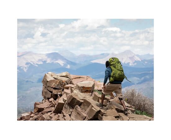 Рюкзак туристический Osprey Aether 55 garlic mustard green - L/XL - зелений (009.2407), изображение 8 Рюкзак туристический Osprey Aether 55 garlic mustard green - L/XL - зелений (009.2407), изображение 8