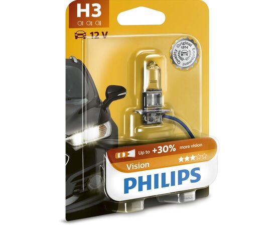 Автолампа Philips 12336PRB1 H3 12V 55W (3424), изображение 2 Автолампа Philips 12336PRB1 H3 12V 55W (3424), изображение 2