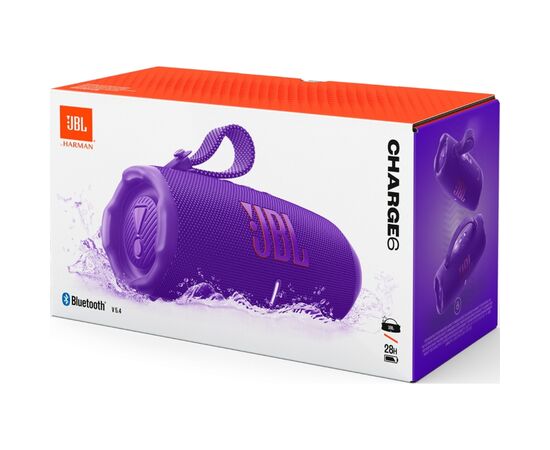 Акустическая система JBL Charge 6 Purple (JBLCHARGE6PUR), изображение 11 Акустическая система JBL Charge 6 Purple (JBLCHARGE6PUR), изображение 11
