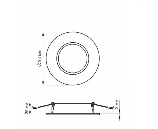 Светильник Videx LED 4W 5000K 220V (VL-DLBR-045), изображение 5 Светильник Videx LED 4W 5000K 220V (VL-DLBR-045), изображение 5
