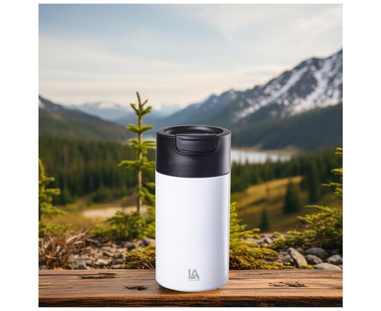 Термокружка Line Art Bogota 450 мл білий (60023122LA-08), зображення 5 Термокружка Line Art Bogota 450 мл білий (60023122LA-08), зображення 5