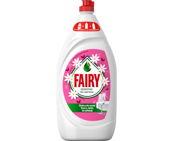 Засіб для ручного миття посуду Fairy Sensitive Алое вера та жасмин 1.35 л (8700216844086)